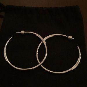 Stella & Dot Silver Hoops